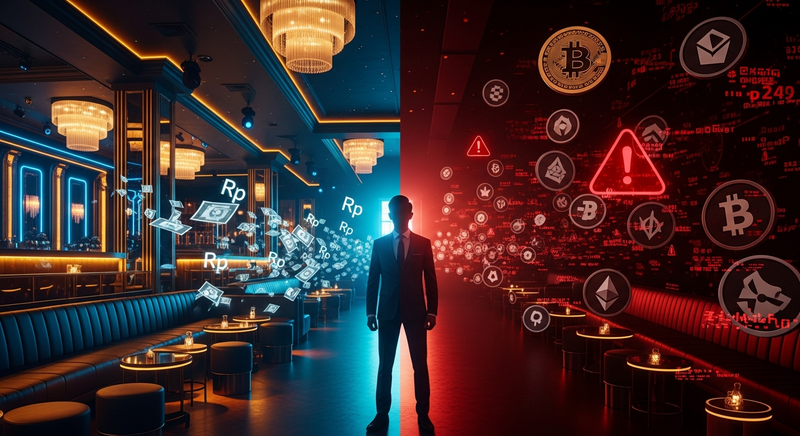 Ilustrasi dramatik kasus Timothy Ronald dan Hollywings Group