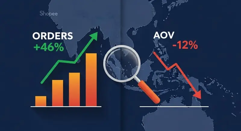 Ilustrasi Orders Shopee naik 46% YoY di Q4 2023