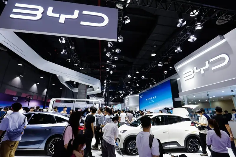 Pameran otomotif BYD di Guangzhou China