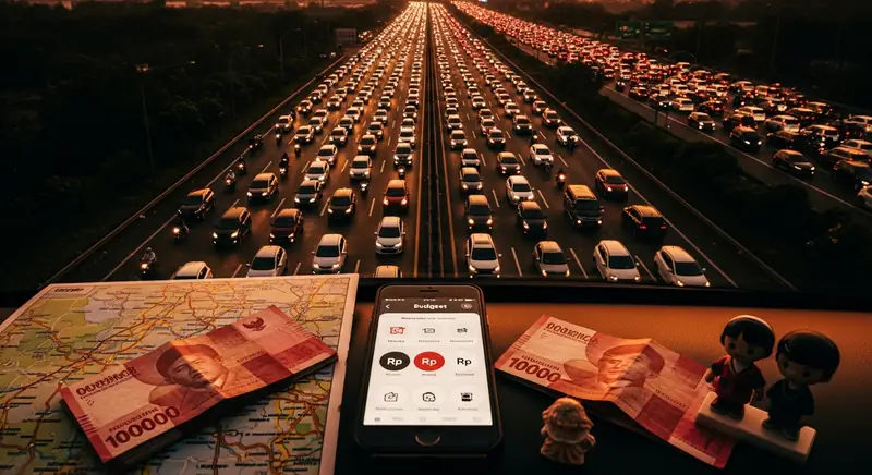 Infografis Arus Mudik dan Persiapan Keuangan