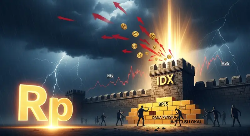 Ilustrasi Asing Jual Rp9,51 Triliun, IHSG Kok Malah Tenang? Siapa 'Penyangga' Pasar Saham Kita?